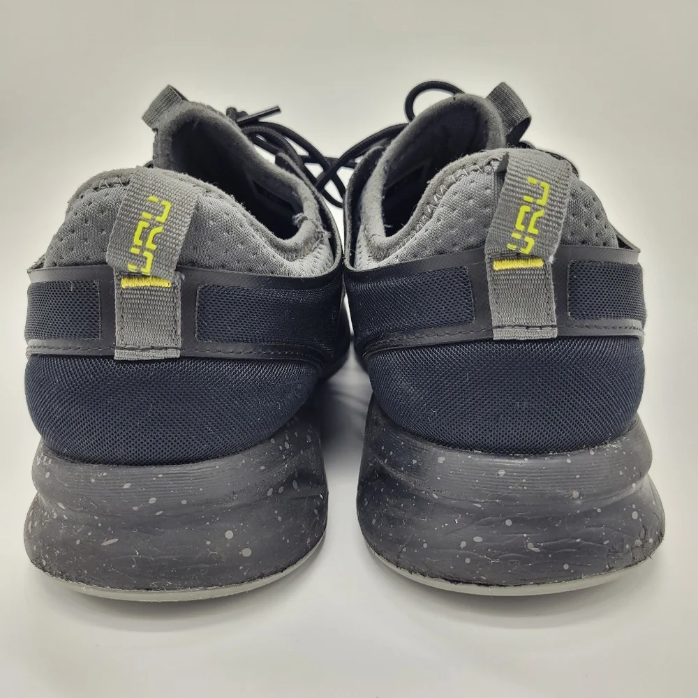 Kuru Atom Athletic Sneakers Black Gray Mesh Kurucloud Men's Size 10.5